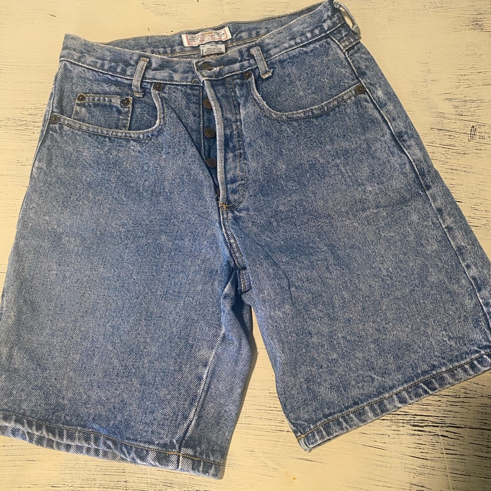 Vintage Guess Button fly mom shorts